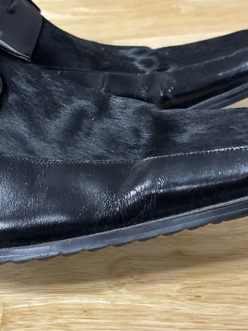 zota leather horse hair shoe sz 13